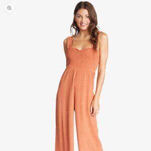 Roxy Adventure Bound Woven Tank Jumpsuit - Baked Clay